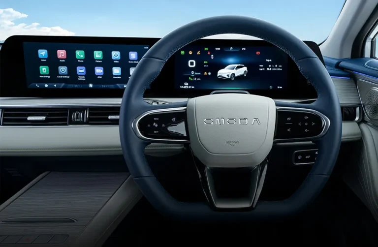 Leather Steering Wheel with Multi Function Features