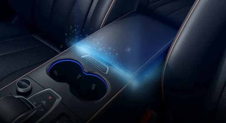 Front Armrest with Cooling Storage